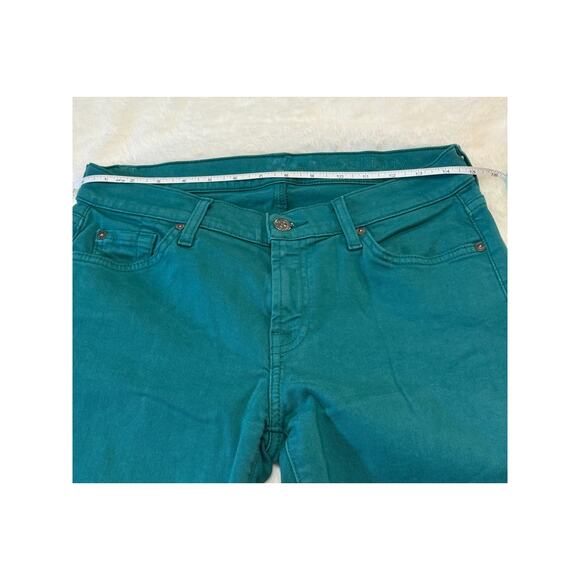7 For All Mankind Aqua "The Skinny" Jeans - Picture 7 of 8